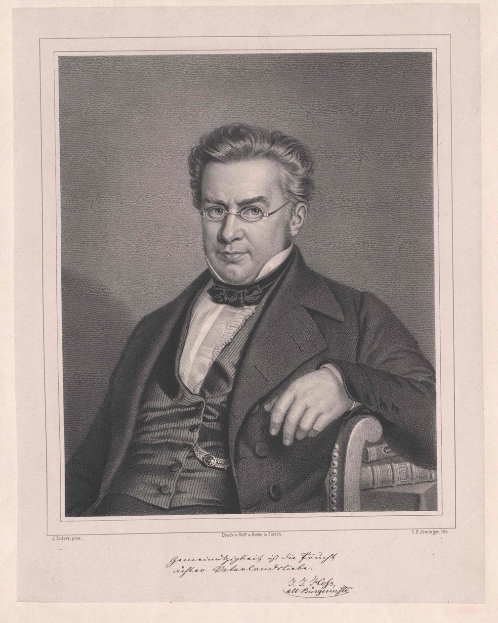 Johann Jakob Hess autorstwa Artist Unknown