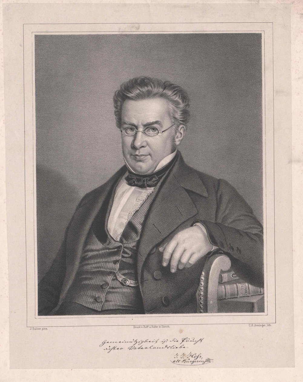 Johann Jakob Hess autorstwa Artist Unknown