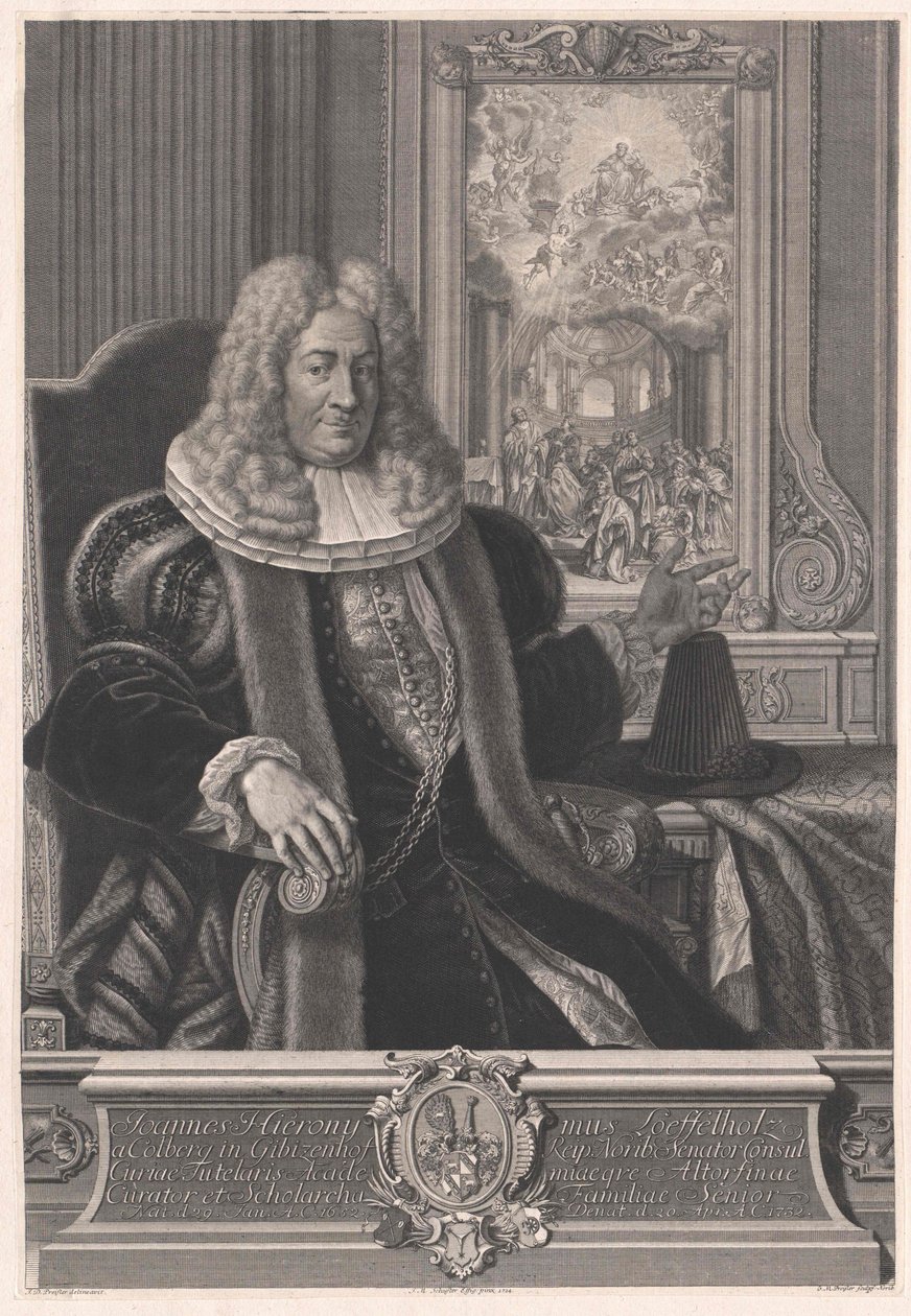 Johann Jerome Loeffelholz z Colbergu autorstwa Artist Unknown