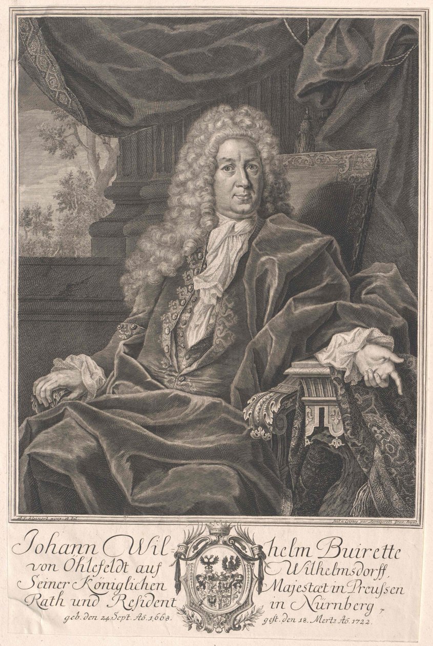 Johann Wilhelm Buirette-Oehlefeld autorstwa Artist Unknown