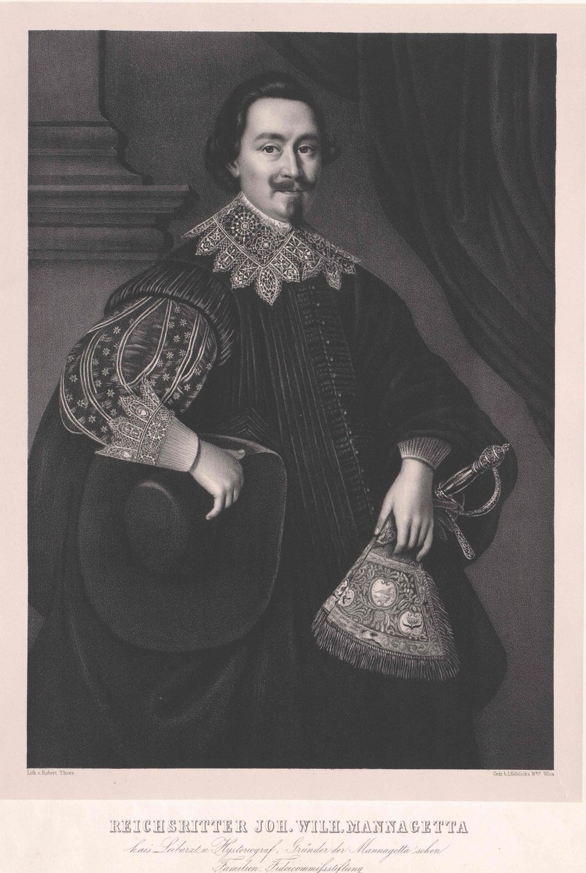 Pan Johann Wilhelm Mannagetta autorstwa Artist Unknown