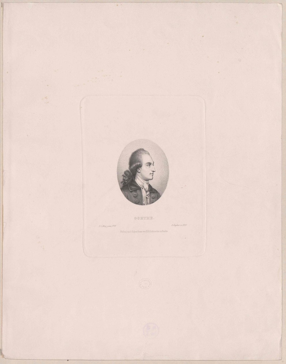 Johann Wolfgang von Goethe autorstwa Artist Unknown