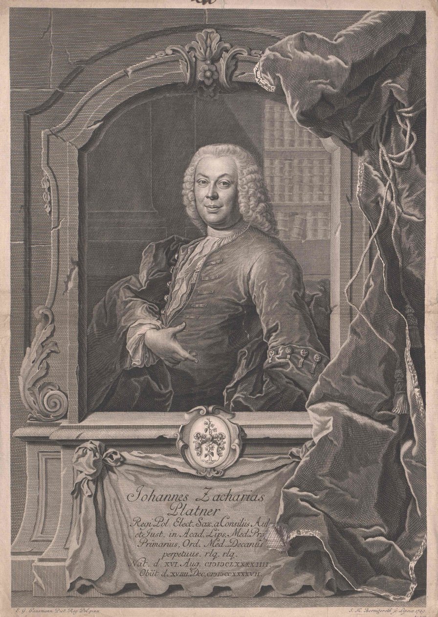 Johann Zachariah Platner autorstwa Artist Unknown