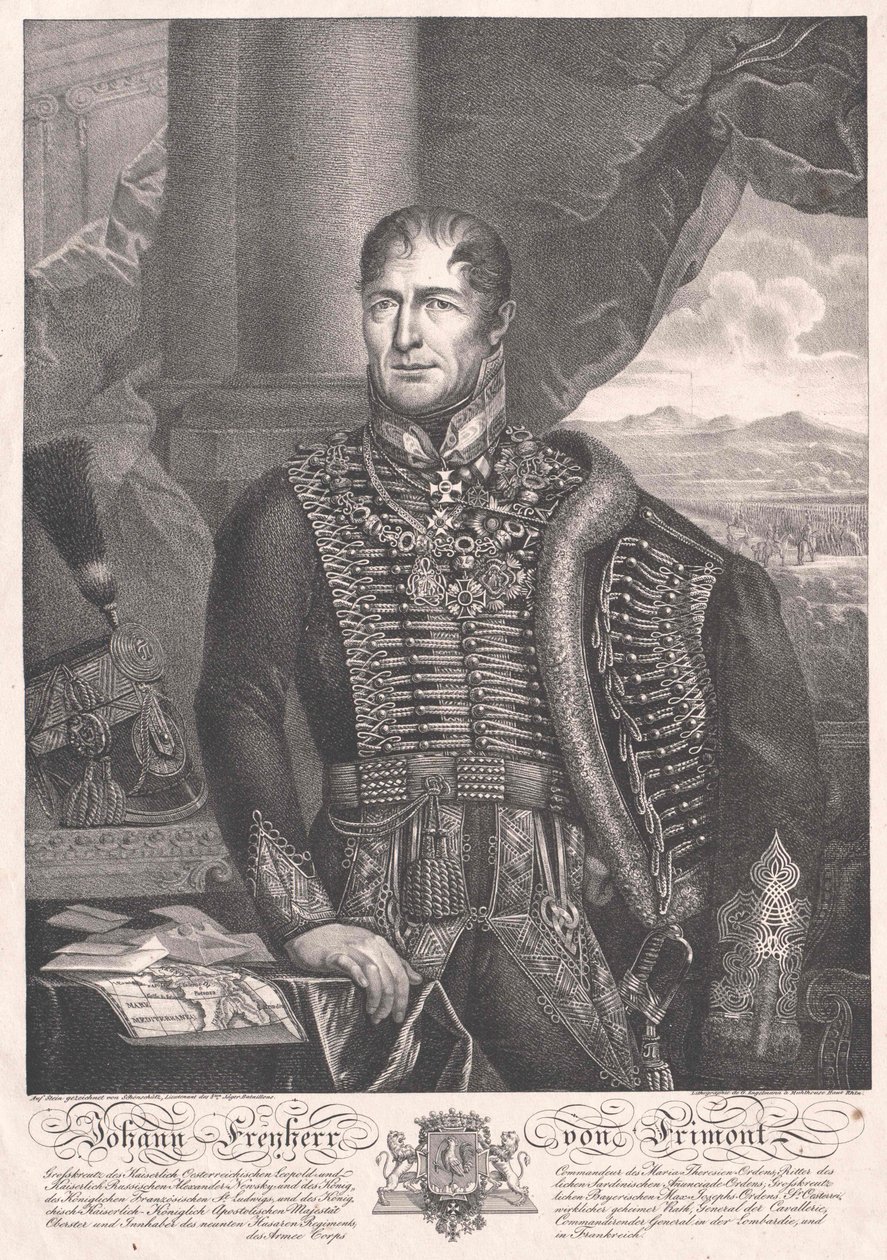 Johann hrabia Frimont von Palota autorstwa Artist Unknown