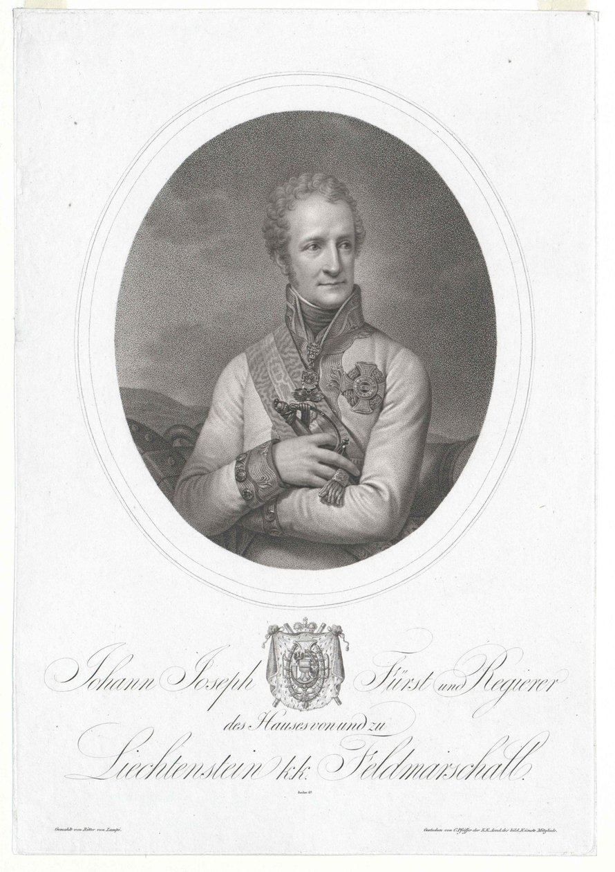 Johann hrabia Liechtensteinu autorstwa Artist Unknown