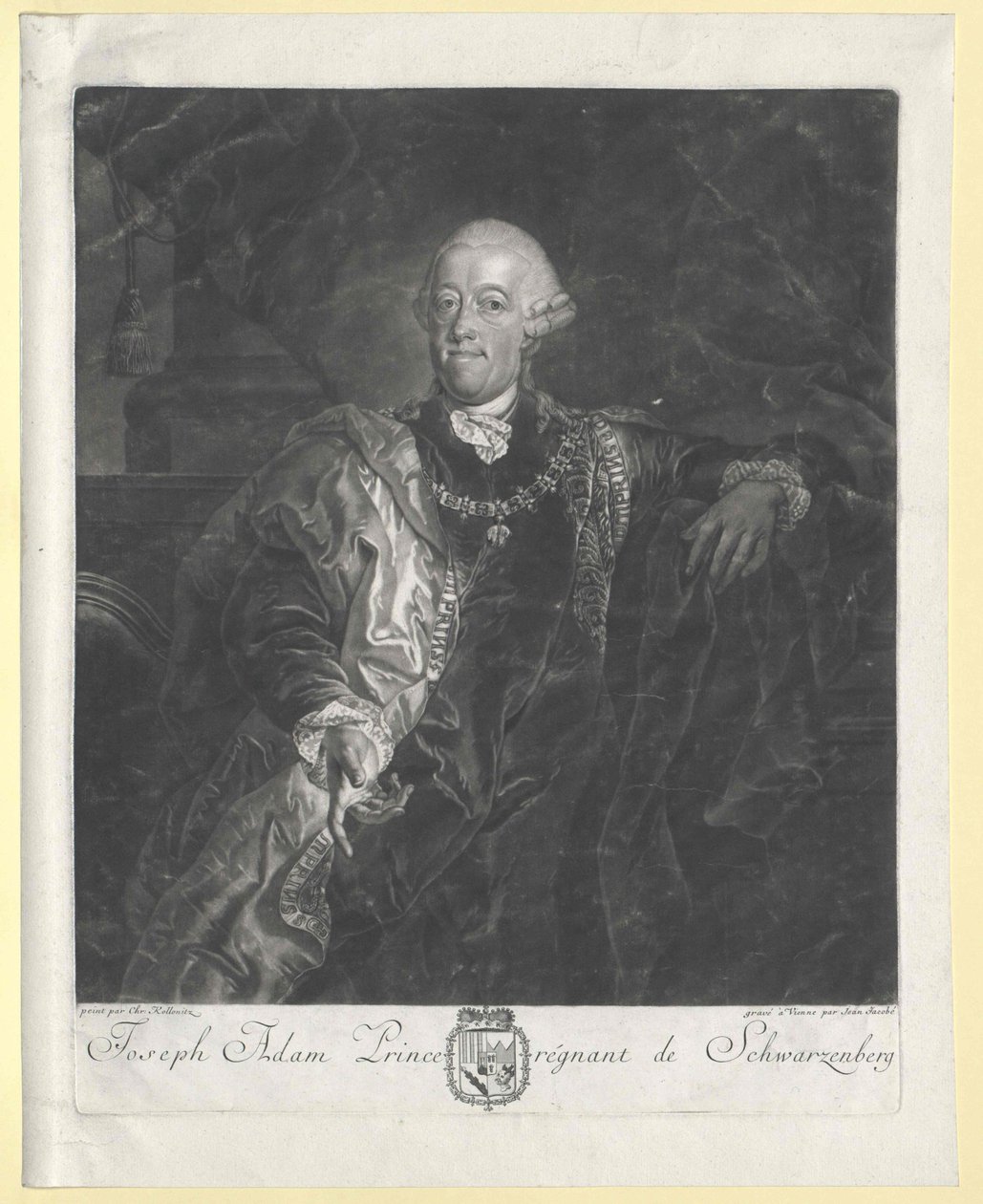 Joseph Adam Johann Nepomuk hrabia von Schwarzenberg (szczyt) autorstwa Artist Unknown