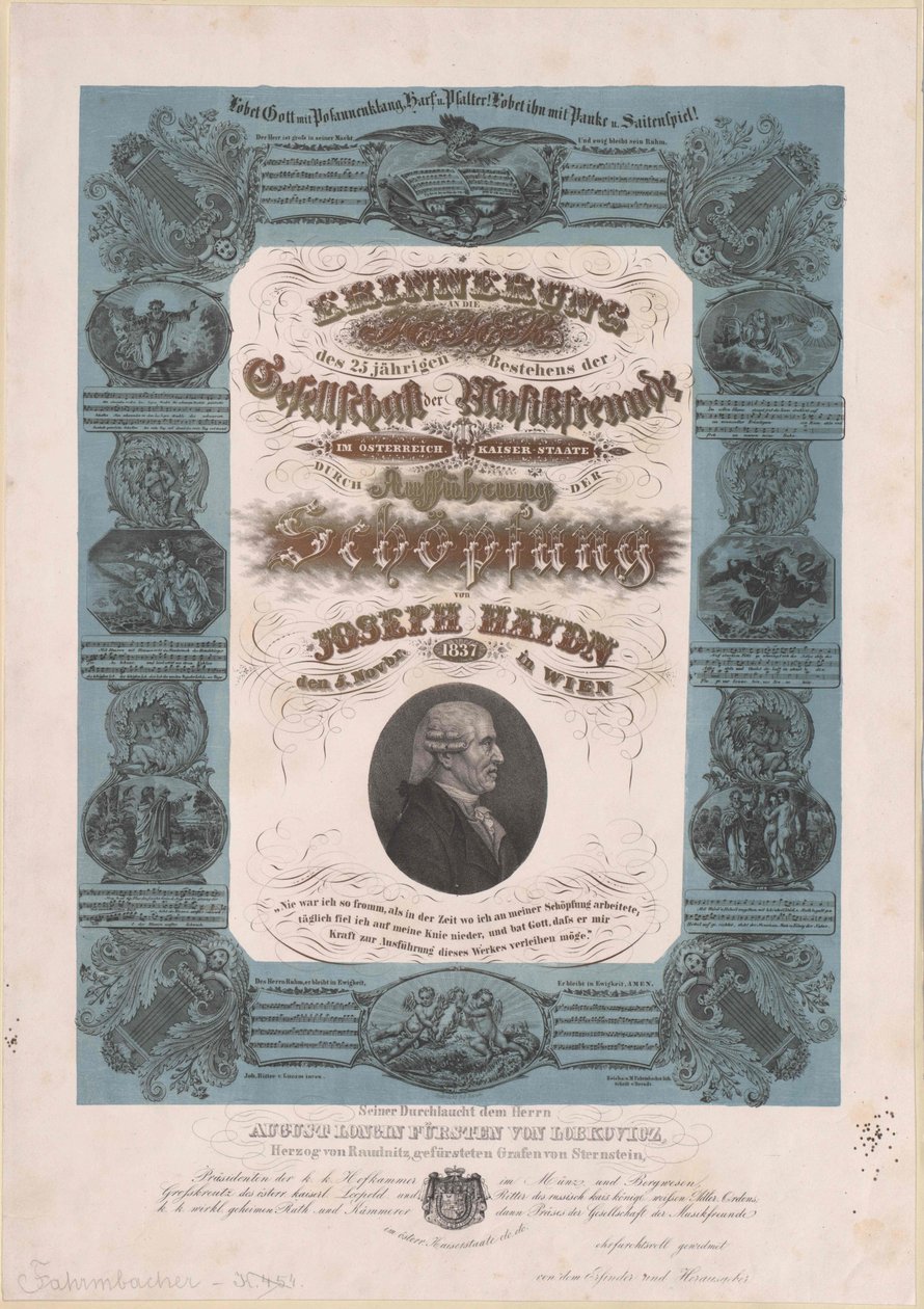 Joseph Haydn autorstwa Artist Unknown