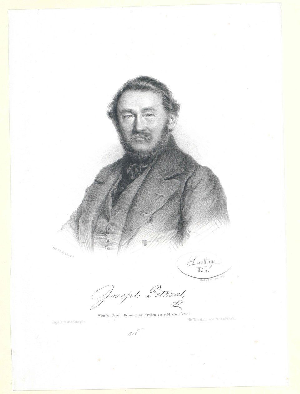 Joseph Petzval autorstwa Artist Unknown