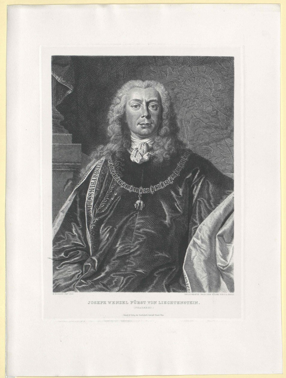 Joseph Wenzel hrabia Liechtensteinu autorstwa Artist Unknown