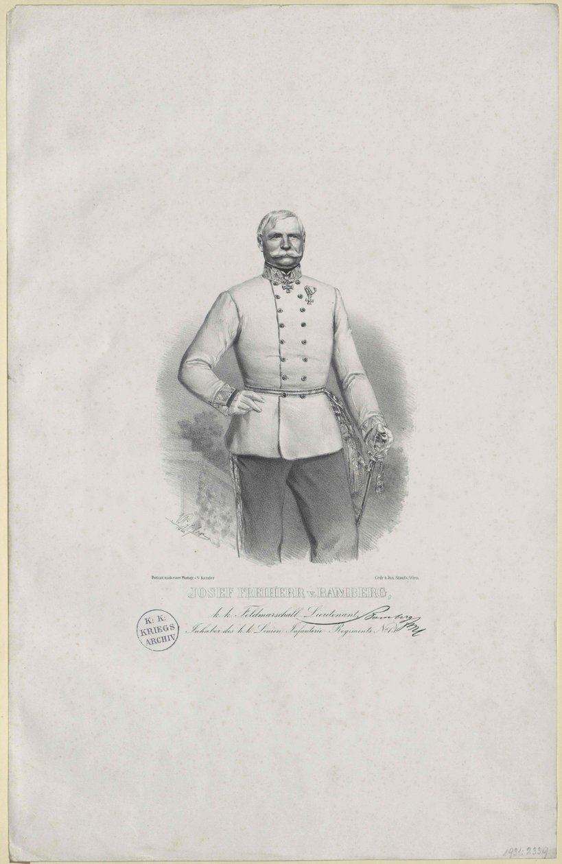 Józef baron Bamberg autorstwa Artist Unknown