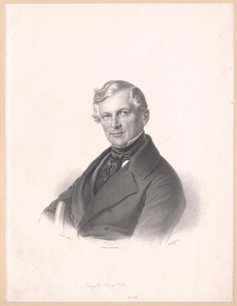 Joseph hrabia Ugarte (druk) autorstwa Artist Unknown