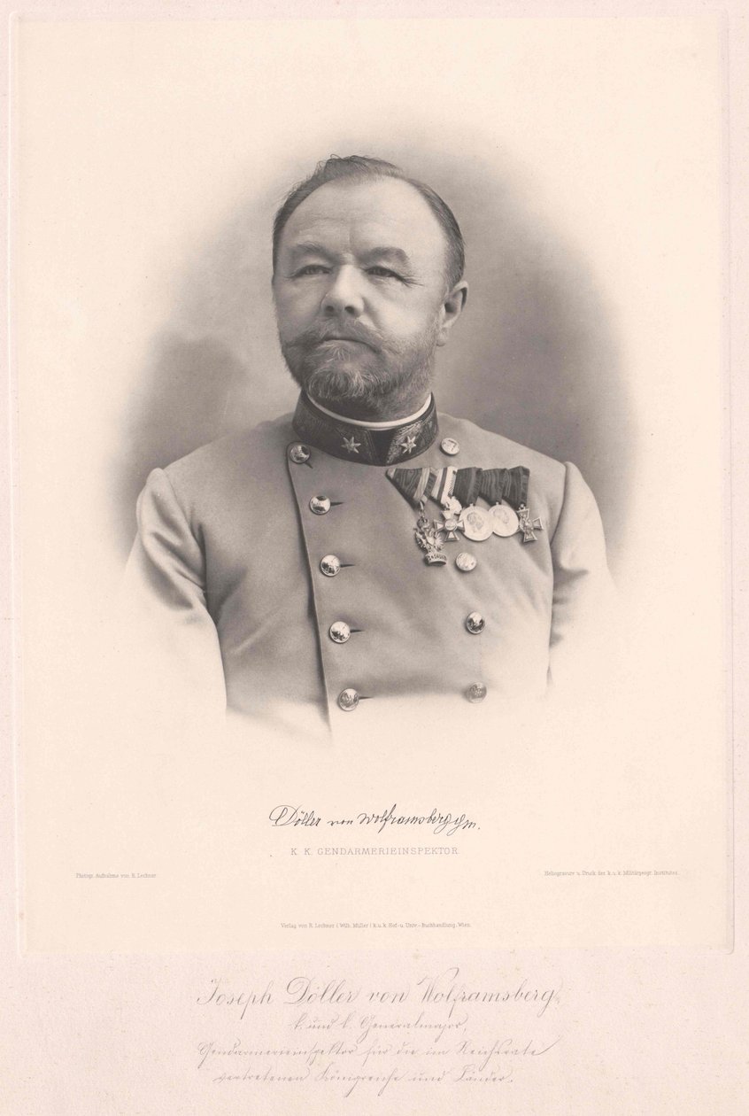 Joseph von Doeller-Wolframsberg (druk) autorstwa Artist Unknown