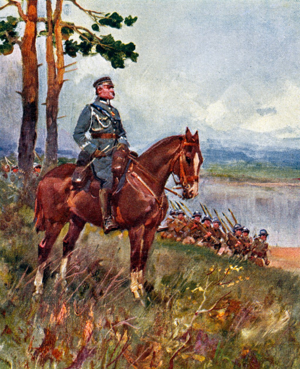Józef Piłsudski (druk) autorstwa Artist Unknown