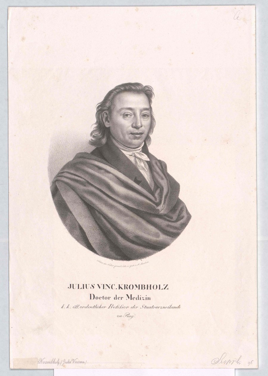 Julius Vincent precious von Krombholz autorstwa Artist Unknown
