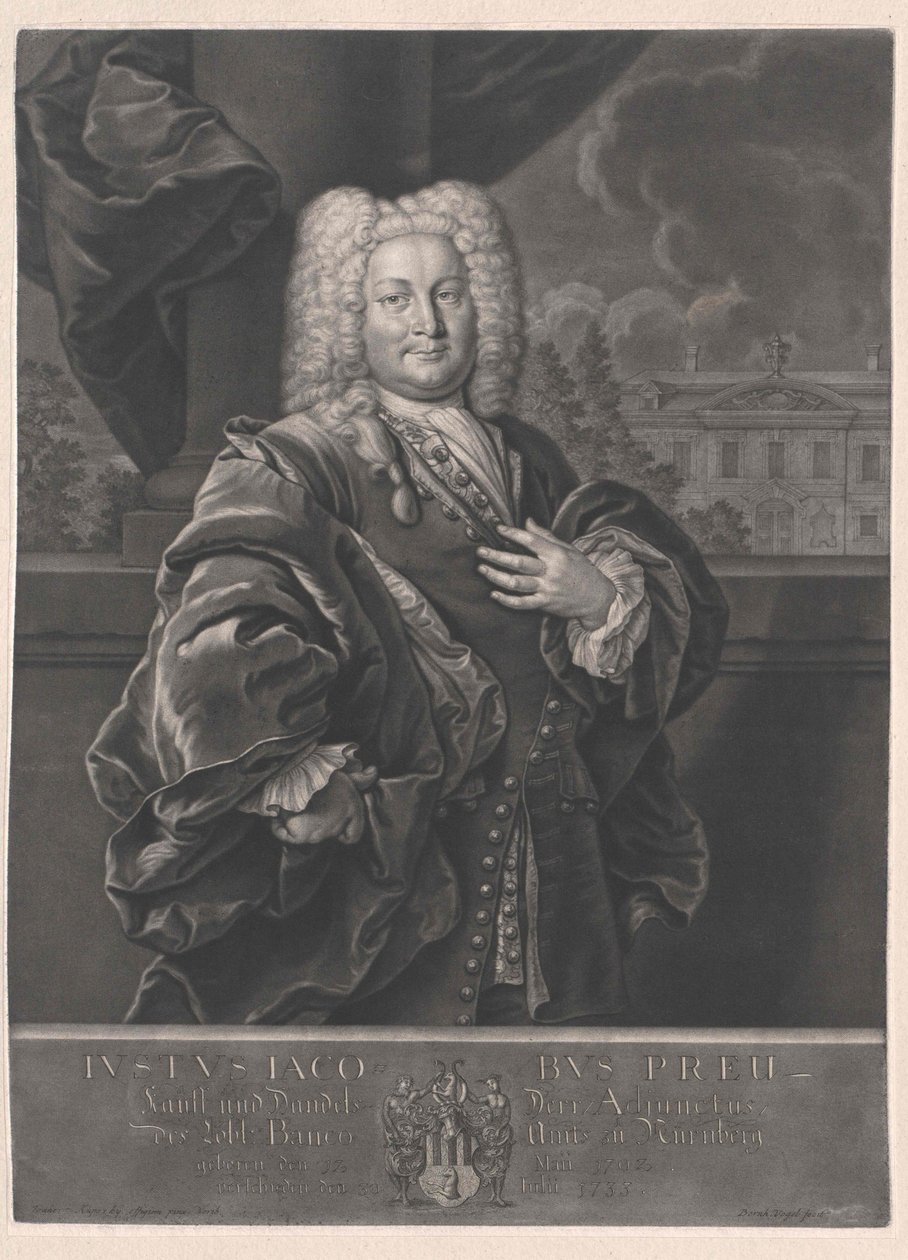 Justus Jacob Preu autorstwa Artist Unknown