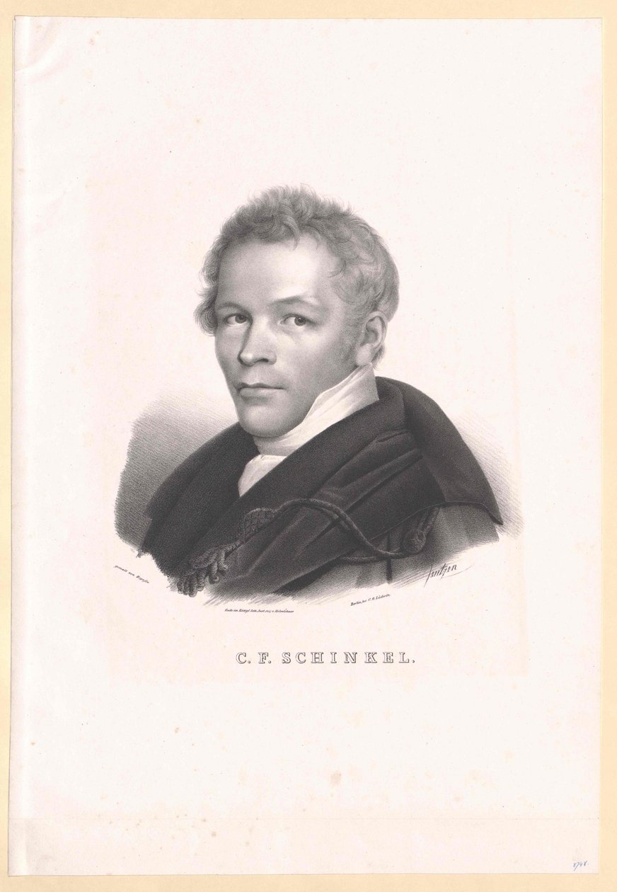 Karl Friedrich Schinkel autorstwa Artist Unknown