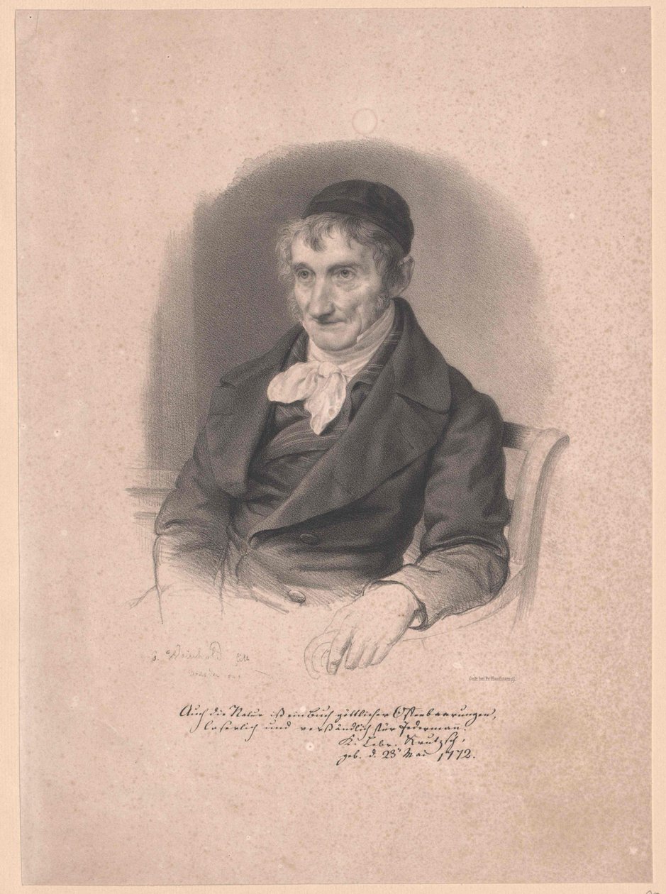 Karl Lebrecht Krutzsch (druk) autorstwa Artist Unknown