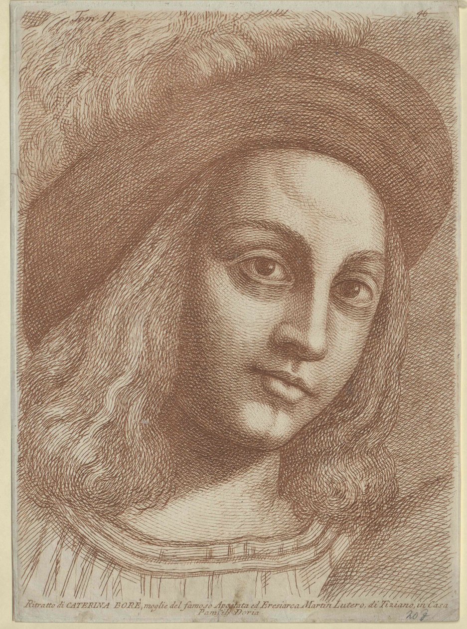 Katharina von Bora (druk) autorstwa Artist Unknown