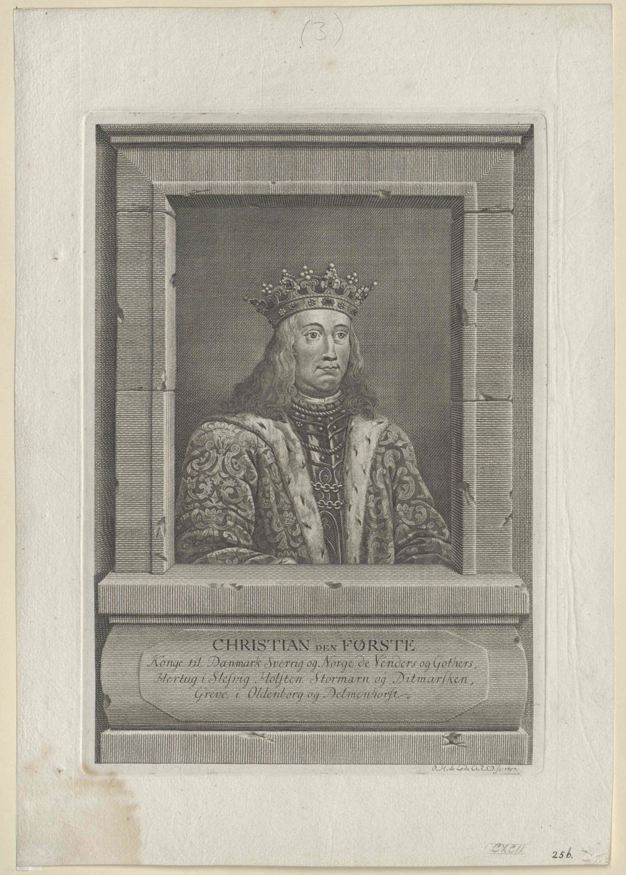 Król Danii Chrystian I autorstwa Artist Unknown
