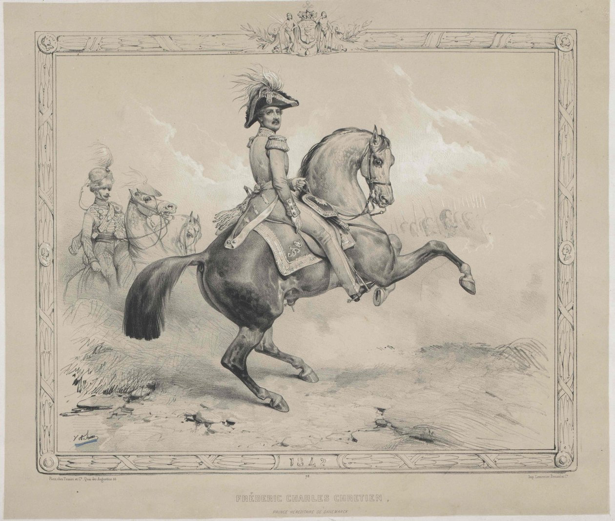 Król Danii Fryderyk VII autorstwa Artist Unknown