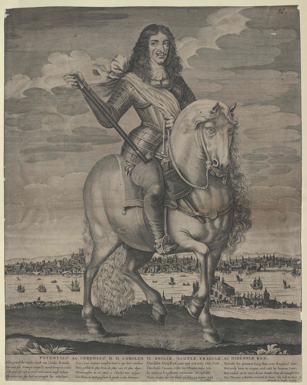 Król Anglii Karol II autorstwa Artist Unknown