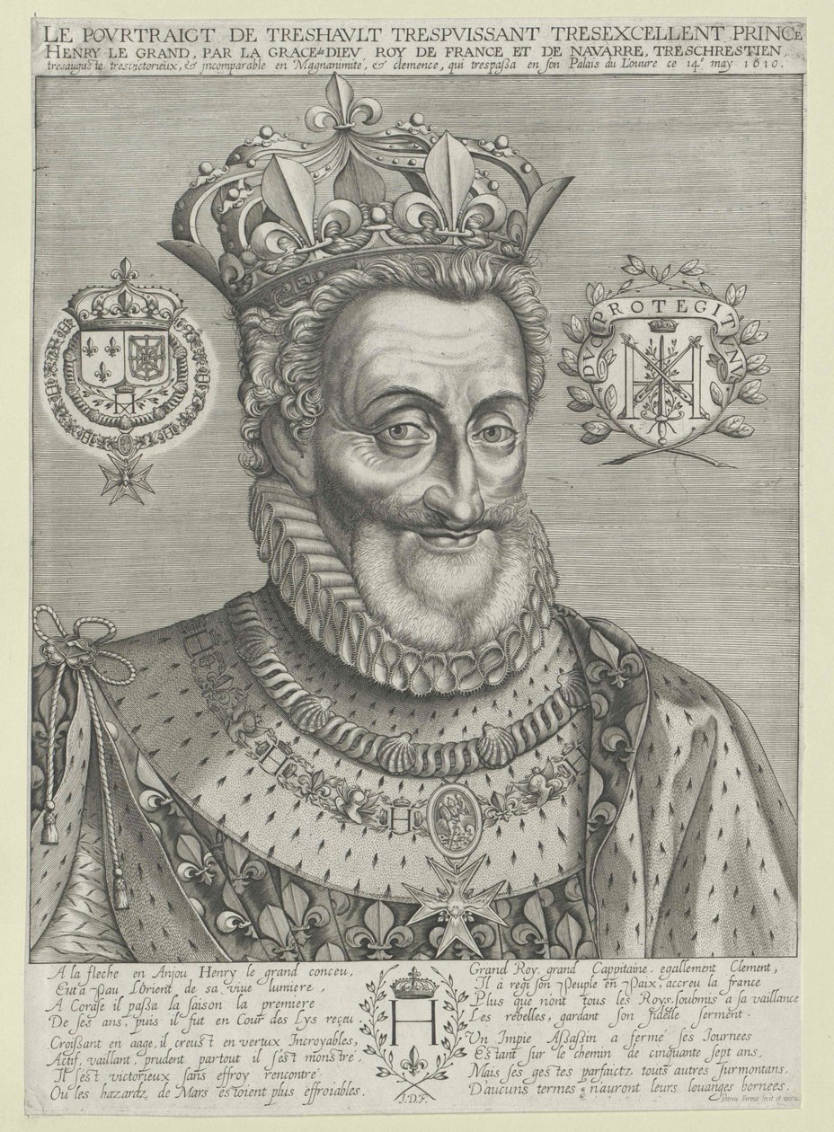 Król Francji Henryk IV autorstwa Artist Unknown