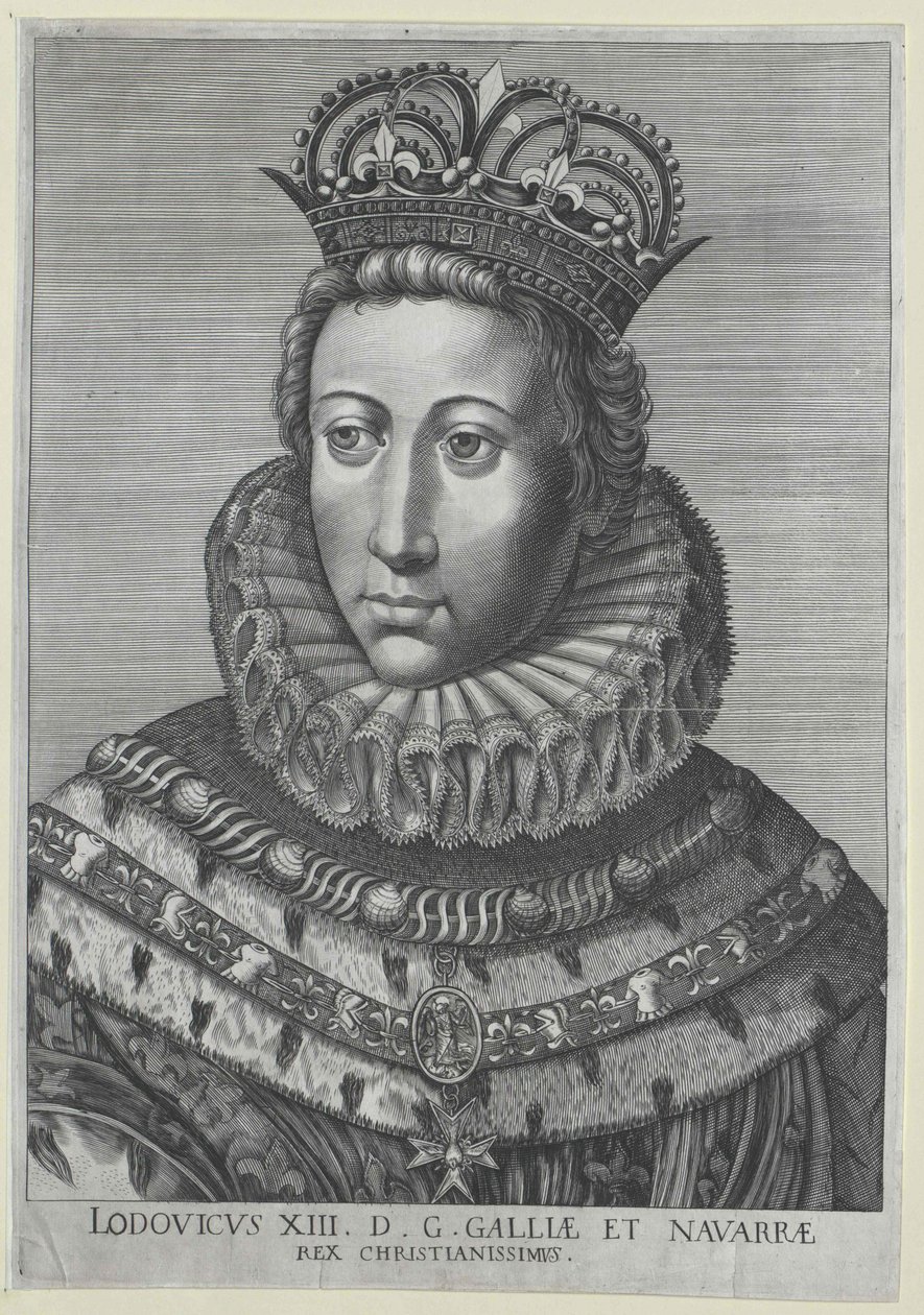 Król Francji Ludwik XIII autorstwa Artist Unknown