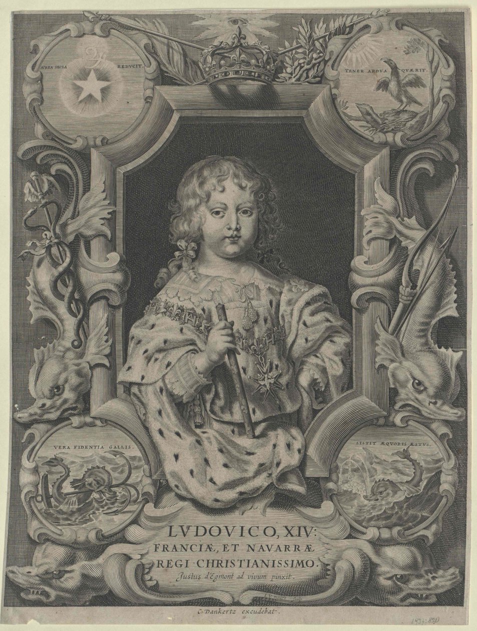 Król Francji Ludwik XIV autorstwa Artist Unknown