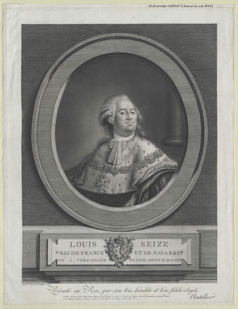 Król Francji Ludwik XVI autorstwa Artist Unknown