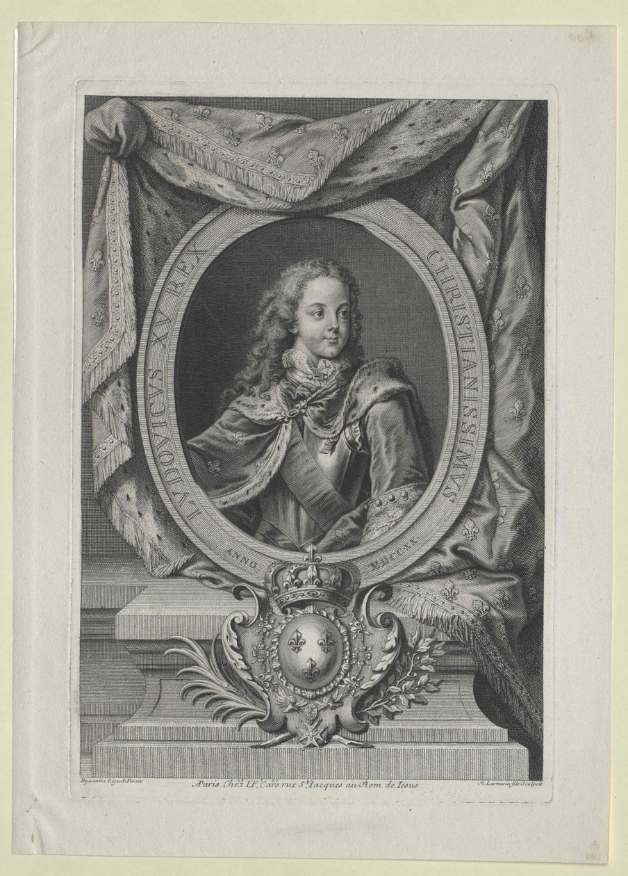 Król Francji Ludwik XV autorstwa Artist Unknown