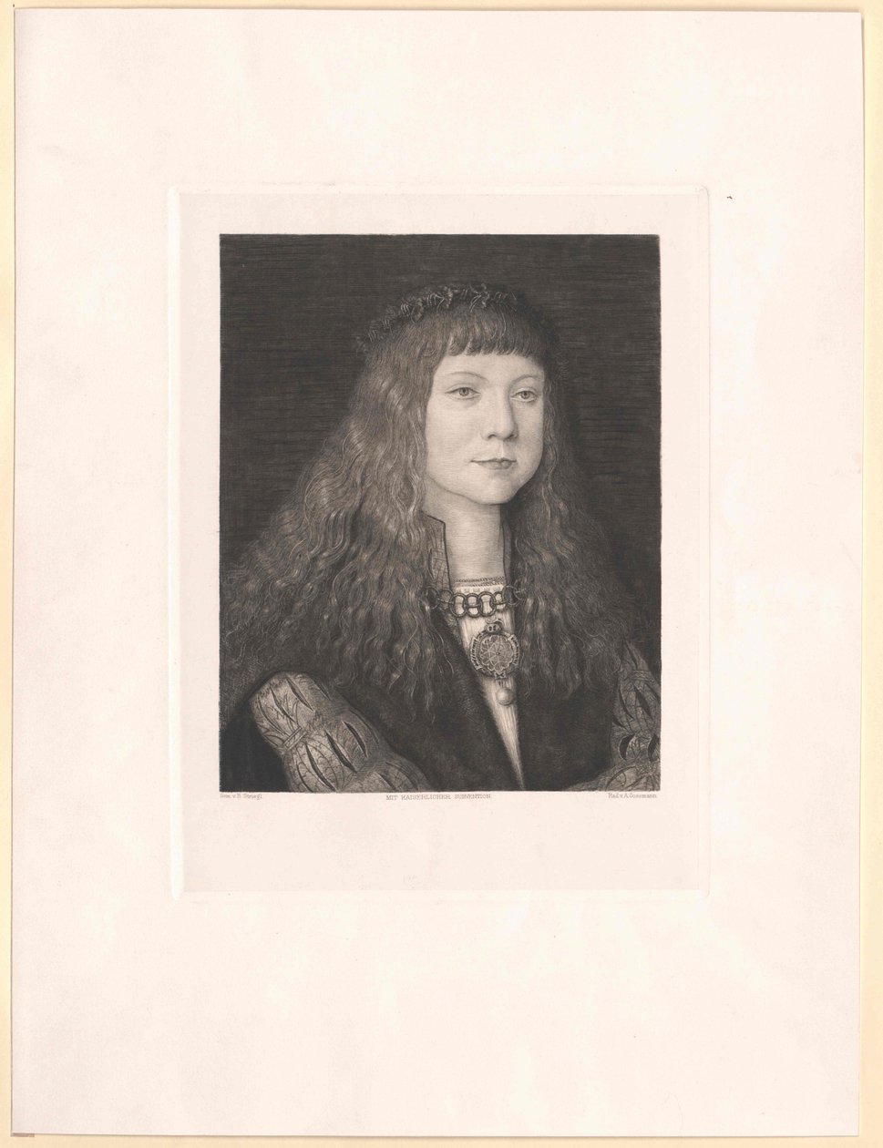 Król Węgier Lewis II (druk) autorstwa Artist Unknown