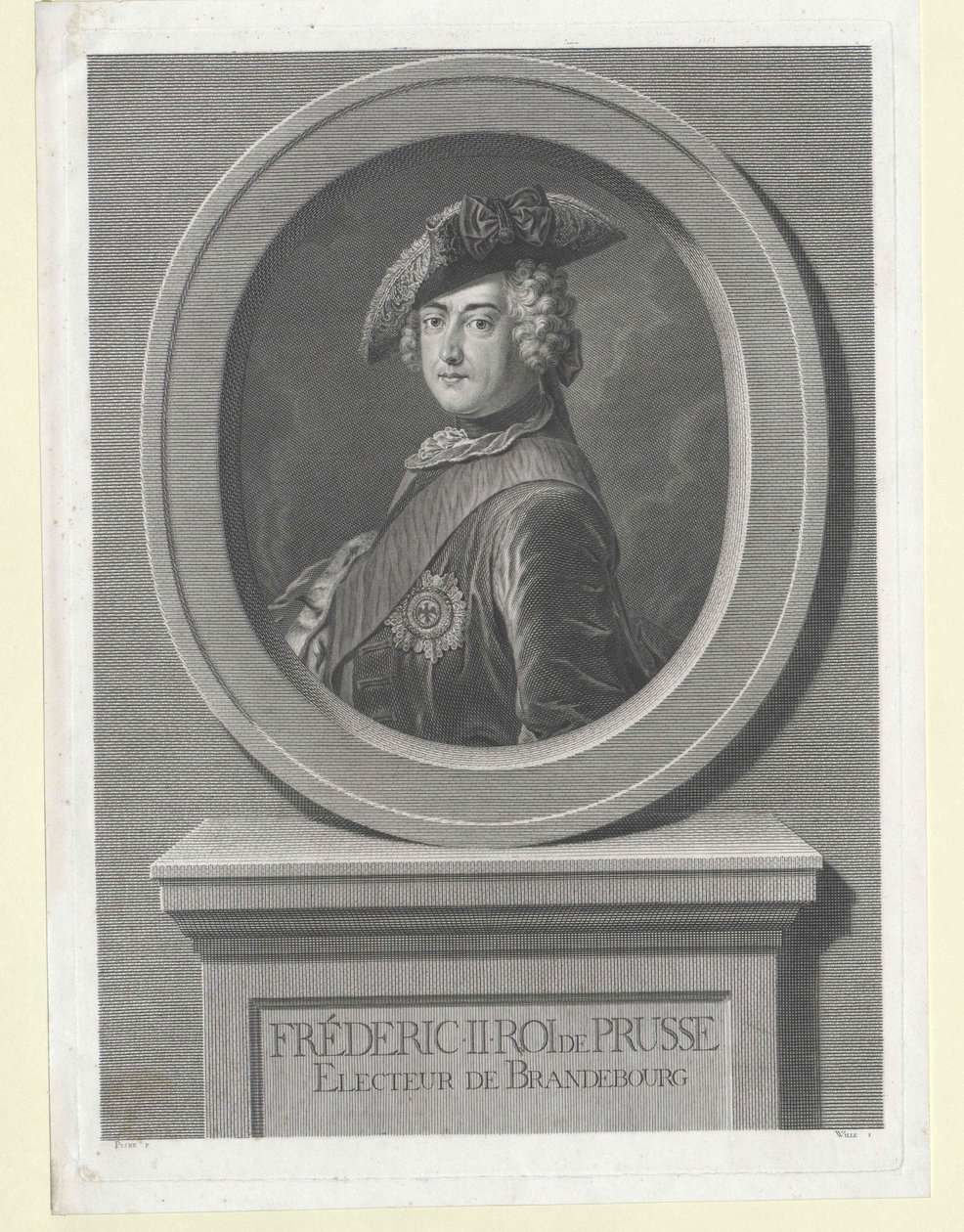 Król Prus Fryderyk II autorstwa Artist Unknown