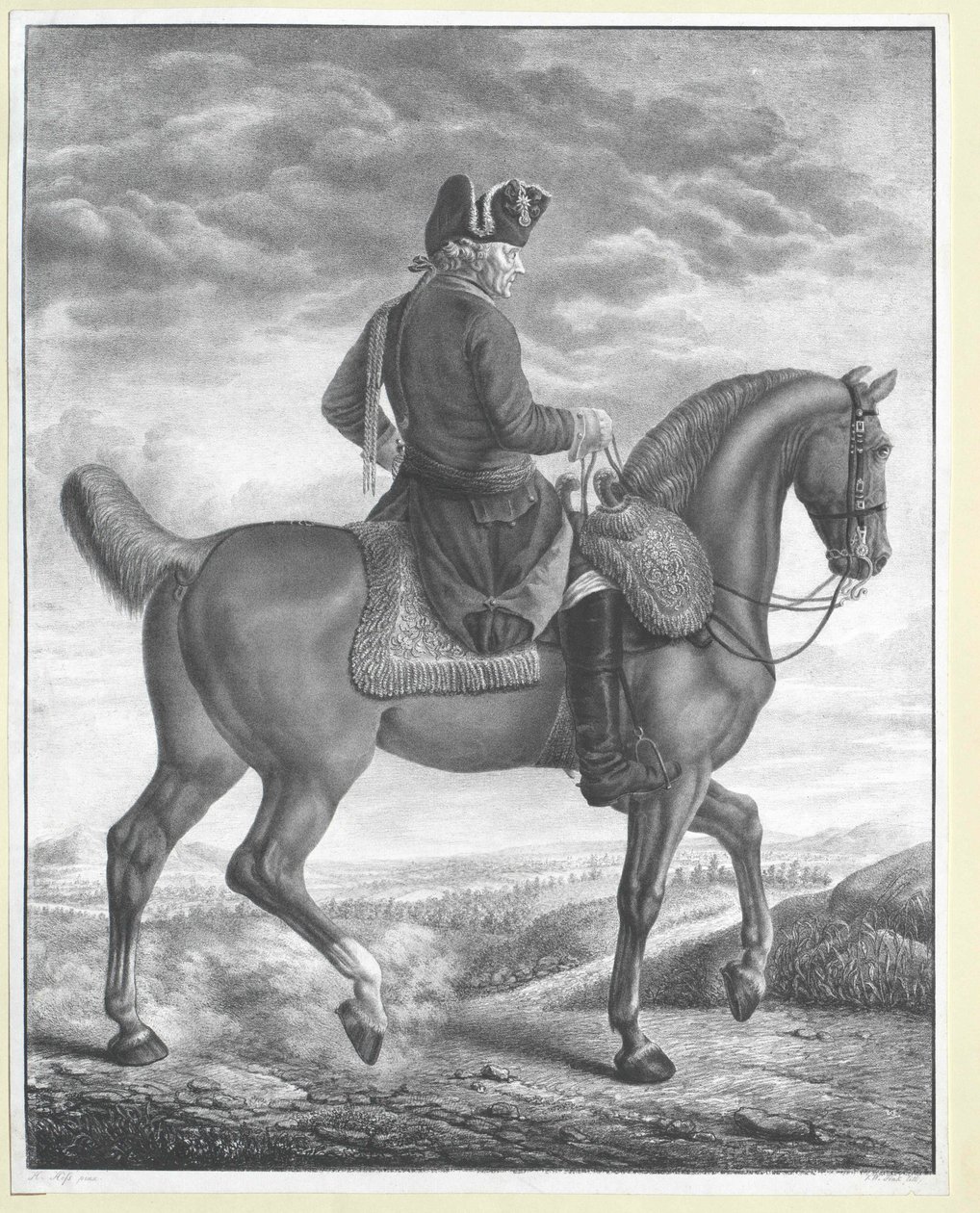 Król Prus Fryderyk II autorstwa Artist Unknown