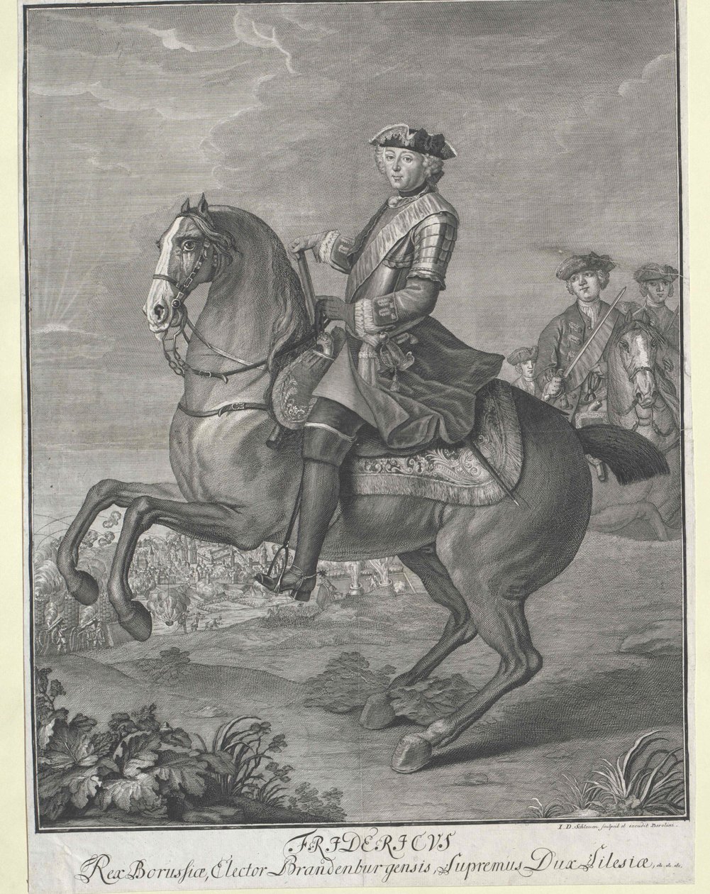 Król Prus Fryderyk II autorstwa Artist Unknown