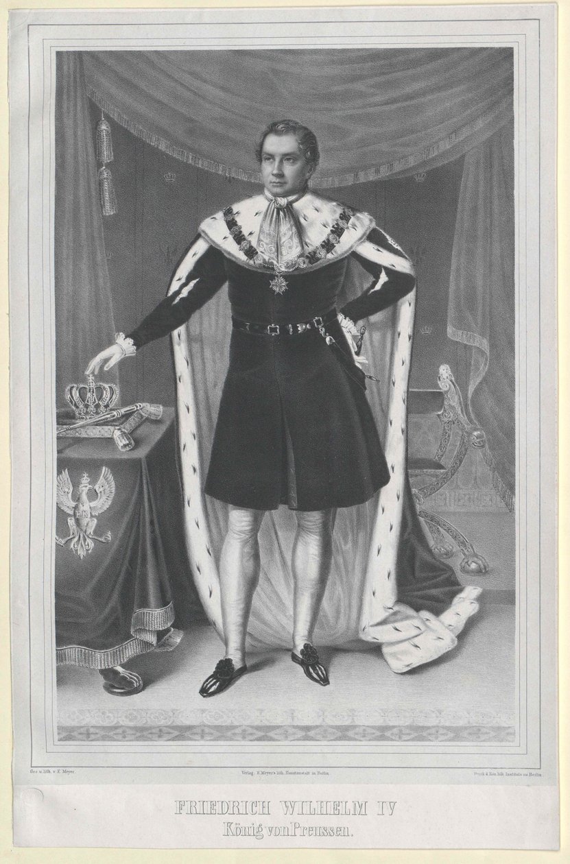 Król Prus Fryderyk Wilhelm IV autorstwa Artist Unknown
