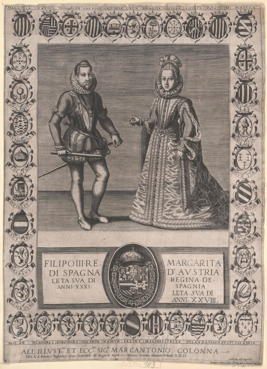 Król Hiszpanii Filip III autorstwa Artist Unknown