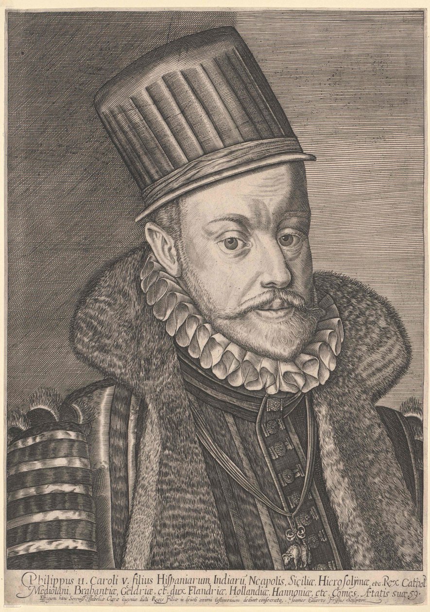 Król Hiszpanii Filip II autorstwa Artist Unknown