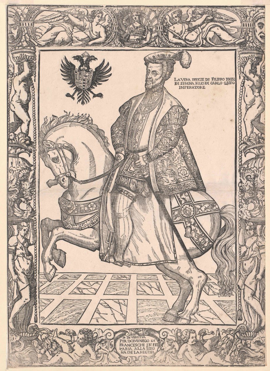 Król Hiszpanii Filip II autorstwa Artist Unknown