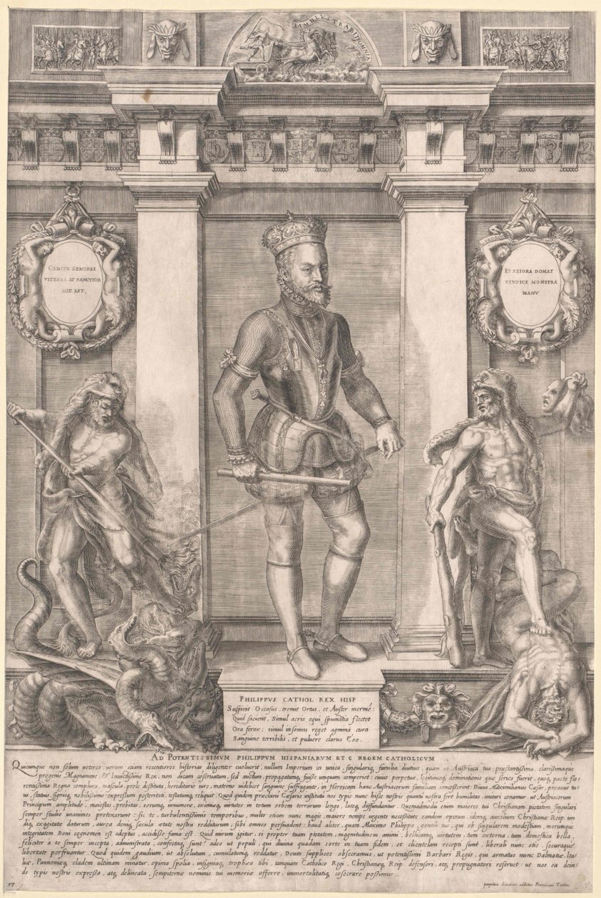 Król Hiszpanii Filip II autorstwa Artist Unknown
