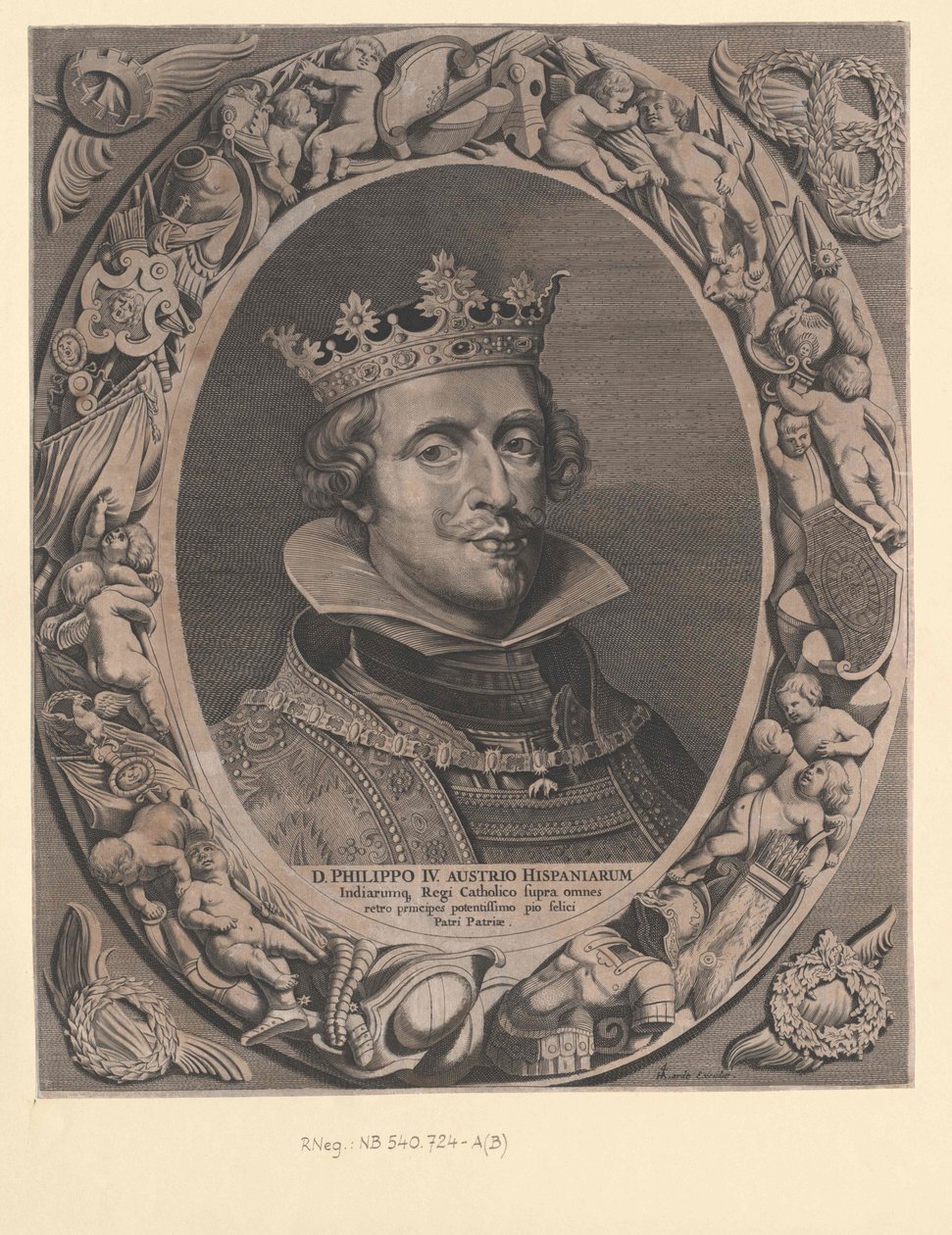 Król Hiszpanii Filip IV autorstwa Artist Unknown