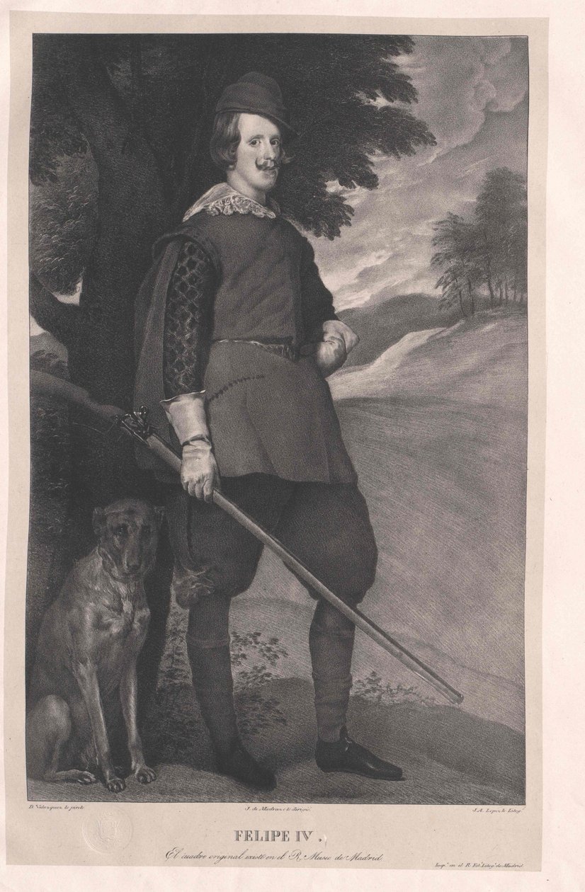 Król Hiszpanii Filip IV autorstwa Artist Unknown