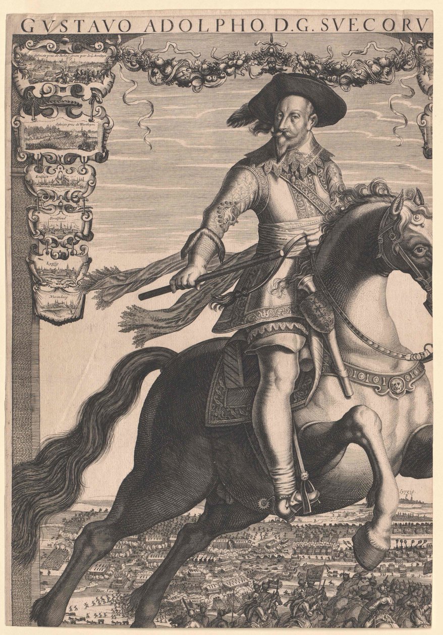 Król Szwecji Gustaw Adolf Szwedzki autorstwa Artist Unknown