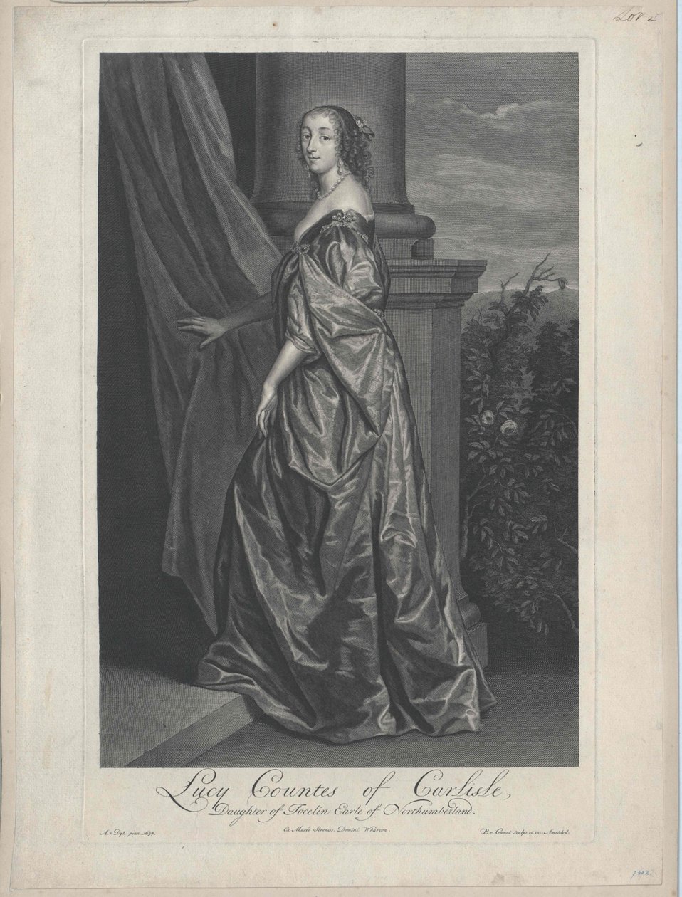 Lady Lucy Percy autorstwa Artist Unknown