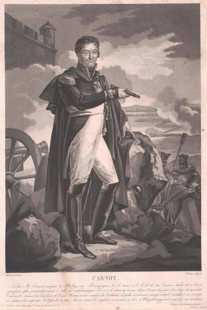 Lazare Nicolas Marguerite Comte Carnot autorstwa Artist Unknown