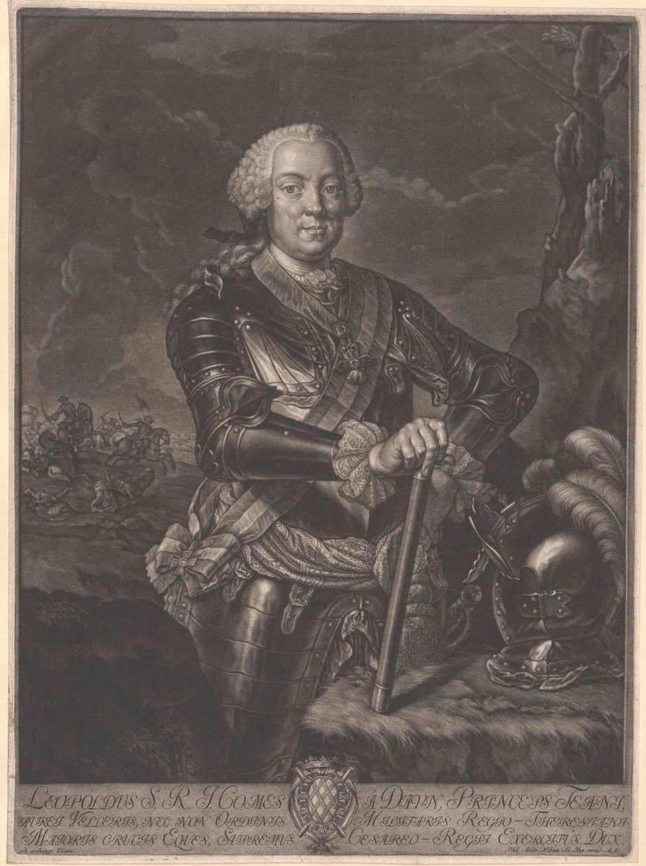 Leopold hrabia Daun autorstwa Artist Unknown