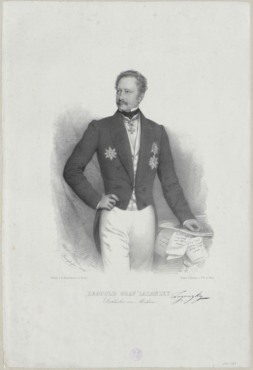 Leopold hrabia Lazansky autorstwa Artist Unknown