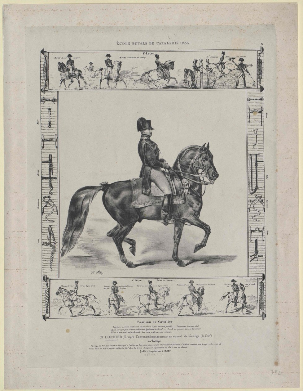 Żył około 1833 r. Cordier autorstwa Artist Unknown