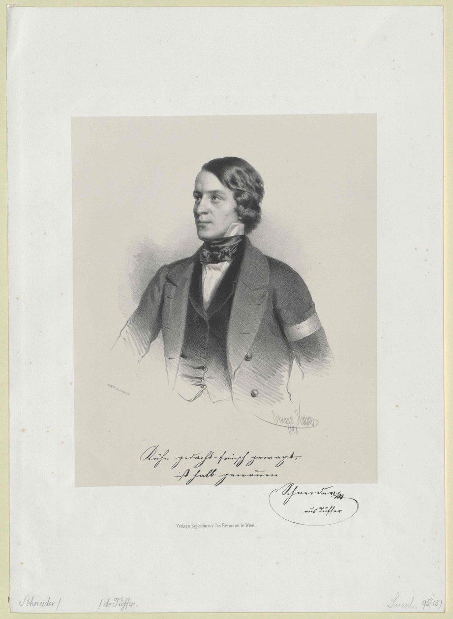 Żył około 1848 r. Schneider autorstwa Artist Unknown