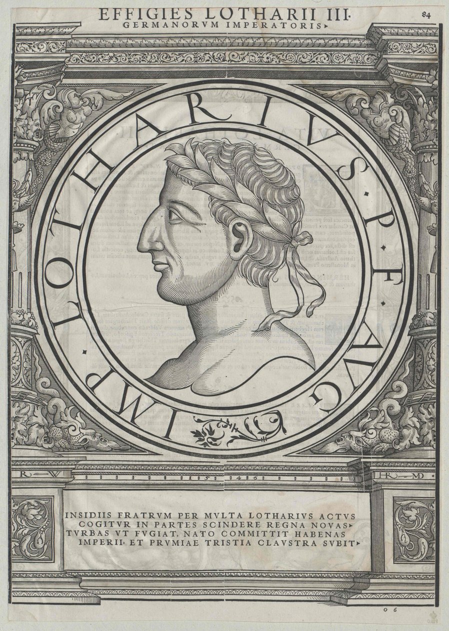 Lothar I autorstwa Artist Unknown