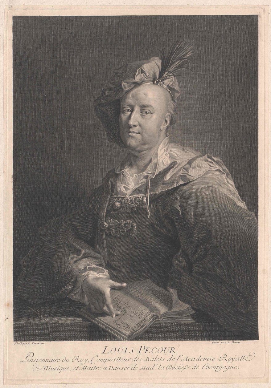 Louis Pecour autorstwa Artist Unknown